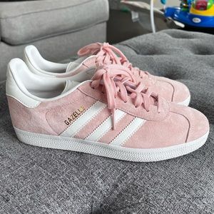 Women’s Adidas Gazelle Blush Pink Suede Athletic Shoes Size 7 1/2